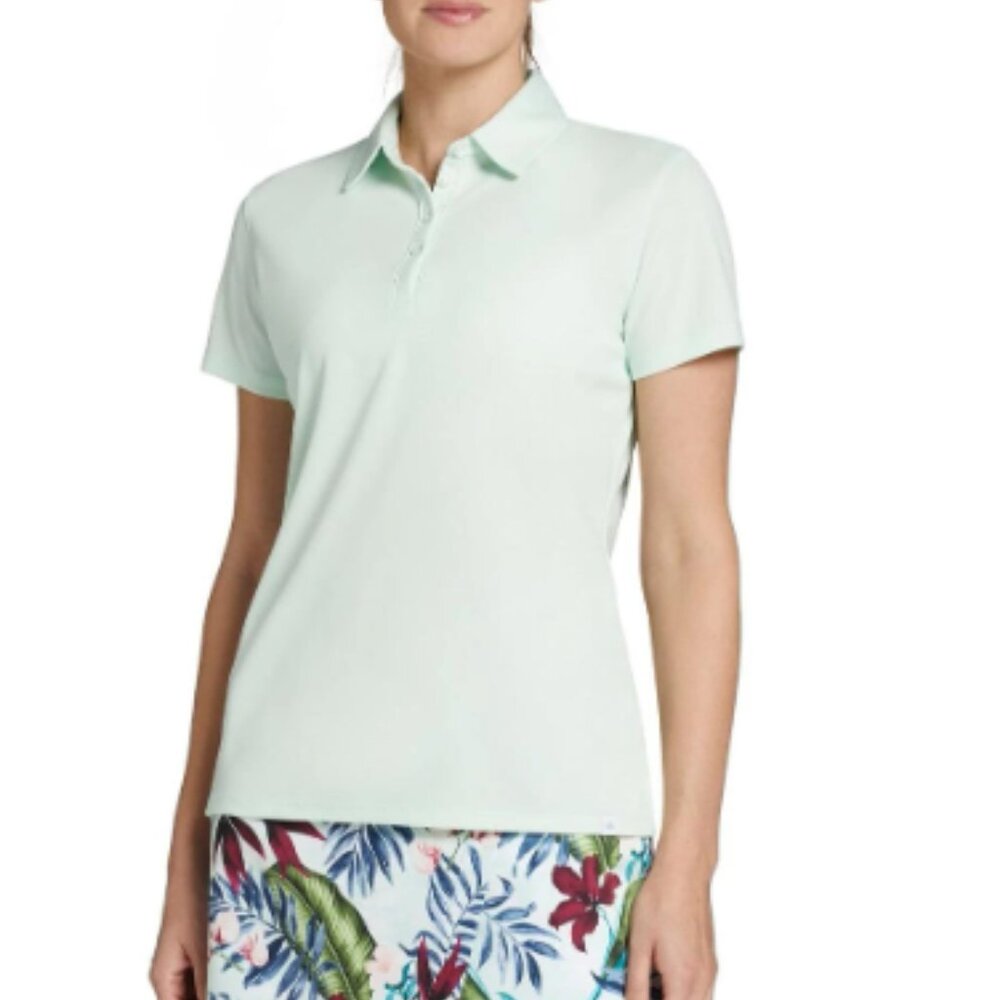 Walter Hagen Polo Shirt Pastel Mint Core Pique Short Sleeve SRT126 - Picture 1 of 1